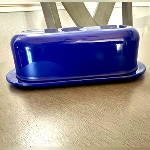 Tupperware Ocean Blue butter dish
